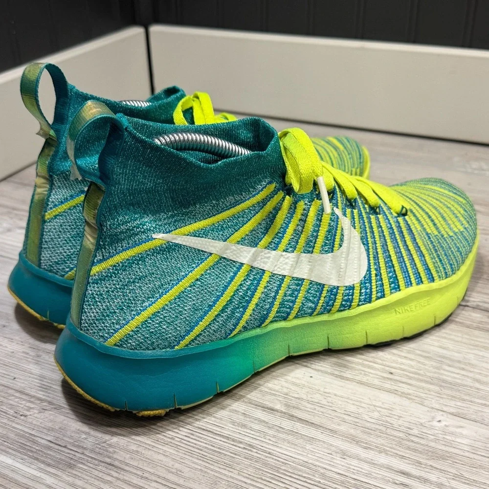 Nike Free Train Force Flyknit‎ Shoes Mens Size 9 Sneakers Rio Teal 833275-313